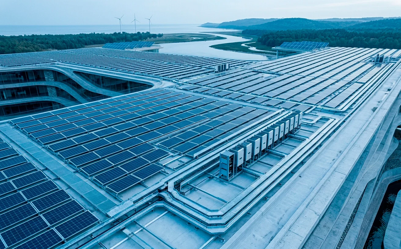 Commercial solar installation — large-scale photovoltaic infrastructure